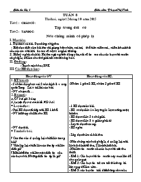 Giáo án tuần 8 lớp 4 - Năm học 2015-2016 - Phạm Thị Tình